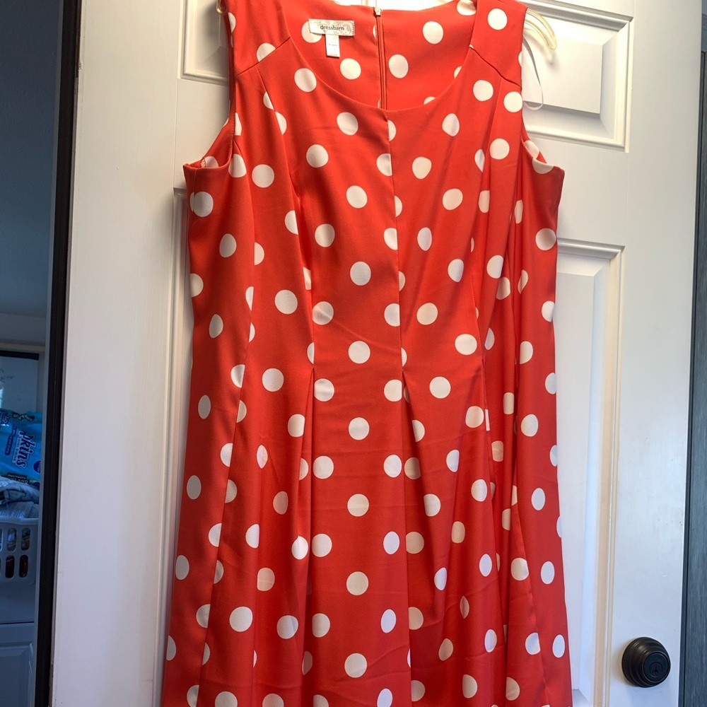 Cute Red Polka Dot Dress - Size 14W NEVER WORN